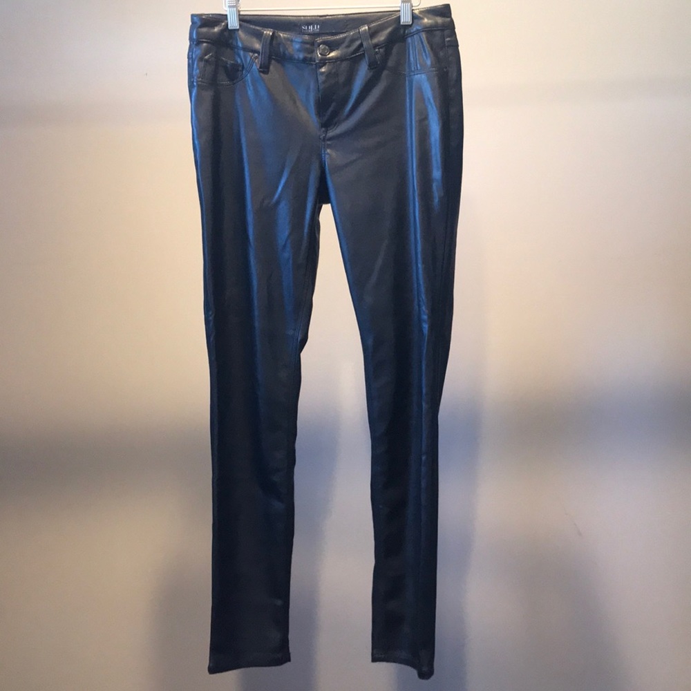 Black Faux Leather Skinny pants- Size 28